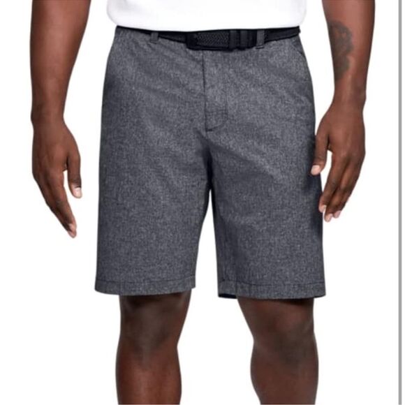 NWT Under Armour HeatGear 10” Men's Size 36 Heather Gray Golf Shorts - Picture 1 of 12
